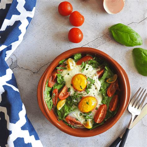 Basil And Tomato Baked Eggs Feed Your Sole