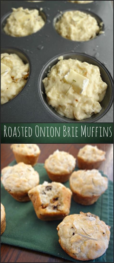 The Cooking Actress Roasted Onion Brie Muffins