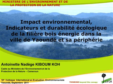 Impact Environnemental Indicateurs Et Durabilité écologique De La