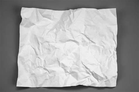 White And Gray Crumpled Paper On Gray Background Crush Paper So That