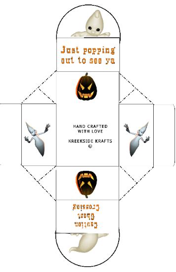Paper Crafts Patterns A5 Printables Halloween Ghosts Paper Crafts