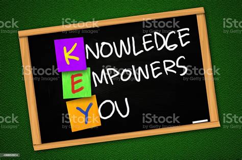 Motivational Words Concept Knowledge Empowers You Stock Photo