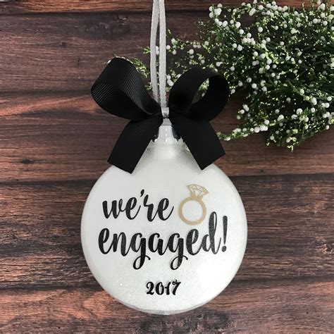 Engagement Ornament Engaged Ornament Personalized Engagement