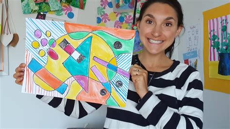 How To Paint Abstract Art Like Wassily Kandinsky For Kids Youtube