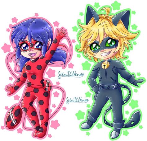 Lady Noir Chibis By Setsuna Yena Miraculous Ladybug Comic Ladybug