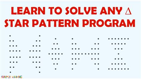 Star Pattern Programs In Java