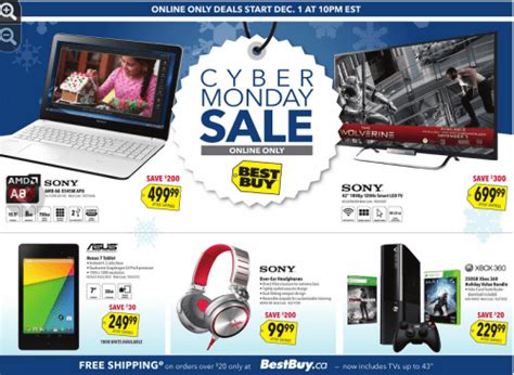 Best Buy Canada Cyber Monday Flyer 2013 Sale Live Canadian Freebies
