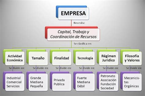 La Empresa Y Su Entorno TeorÍa Y Practica Profesional Mapa Conceptual