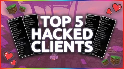 Top Hacked Clients For Minecraft The Best Hack Hacked Client For B T Org Crystal