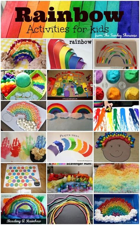 Rainbow Activities For Toddlers And Young Children Rainbow Activities