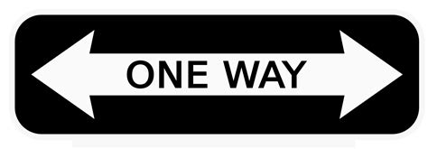 One Way Sign Clip Art Image Clipsafari