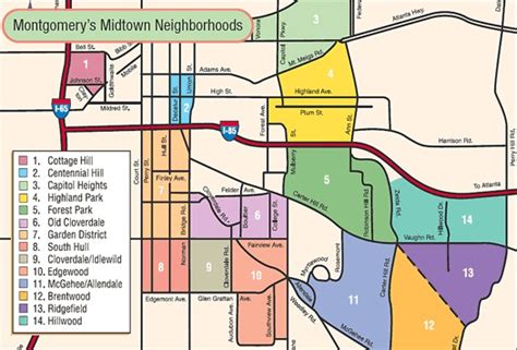 Map Of Downtown Montgomery Alabama