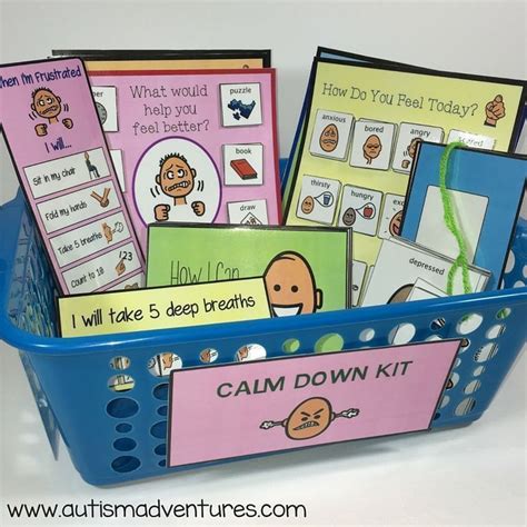 Manage Classroom Behaviors With A Calm Down Kit Use These Visual Tools