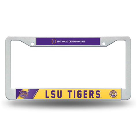Lsu Tigers 2019 National Champions License Plate Frame 6x12 Inches Free
