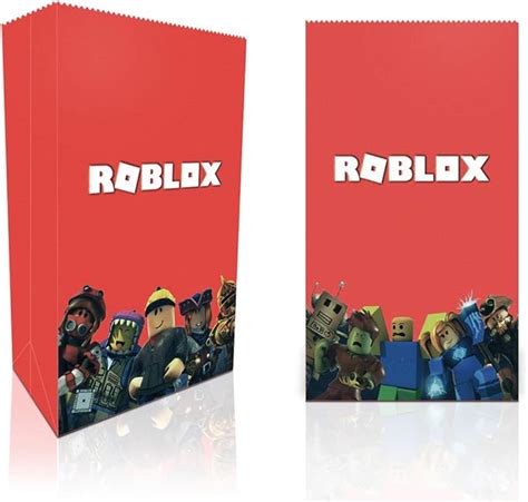 12 T Bags For Roblox Party Bags Birthday Decorations