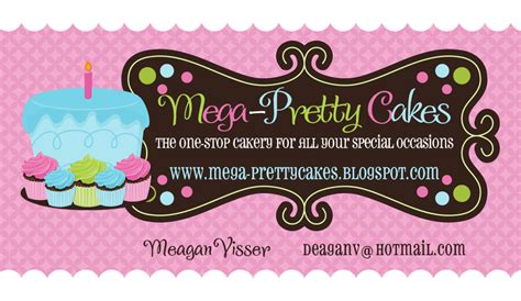 Related posts of cake business cards templates free. Mega-Pretty Cakes: Business Cards Are Here