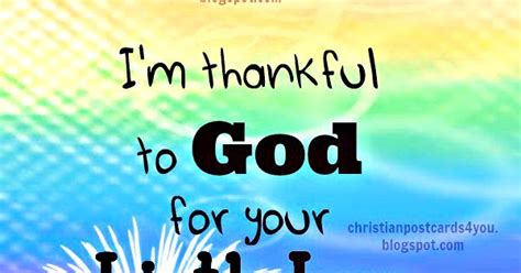 Im Thankful To God For Your Birthday Christian Card Christian Cards