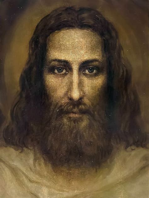 Jesus Face From Shroud Of Turin Ariel Agemian Etsy