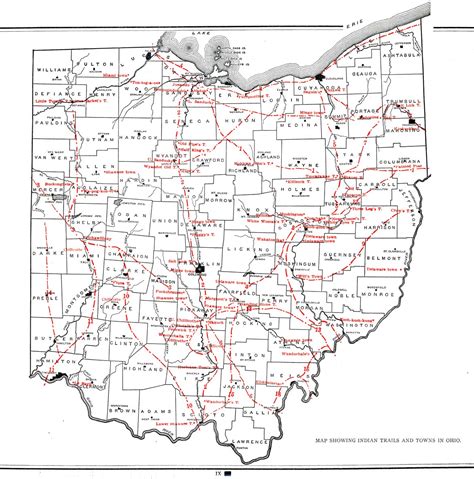 Indian Trails And Towns In Ohio