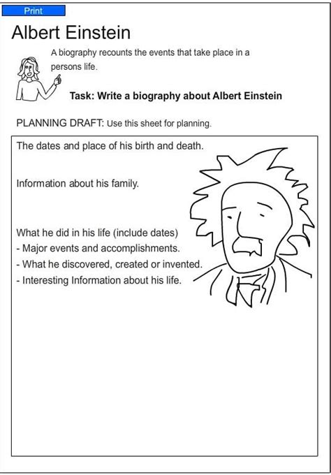 Albert Einstein English Skills Online Interactive Activity Lessons