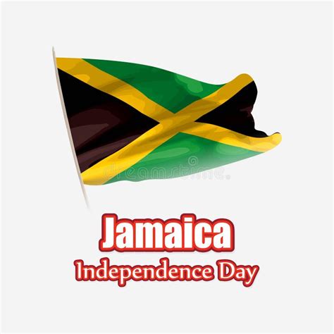 Vector Illustration For Jamaica Independence Day Stock Vector Illustration Of Green Country