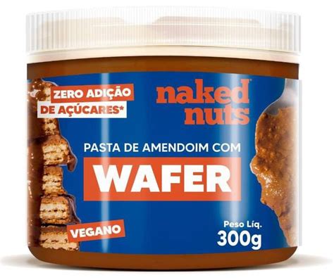 Pasta De Amendoim Wafer De Chocolate G Naked Nuts Fam Lia