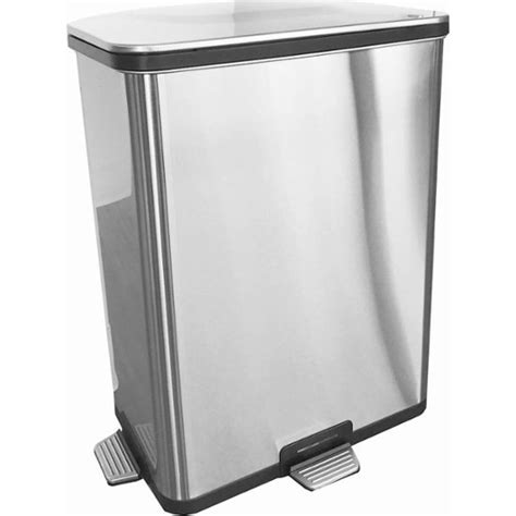 Itouchless 13 Gal Trash Can Silverstainless Steel St13rtf Best Buy