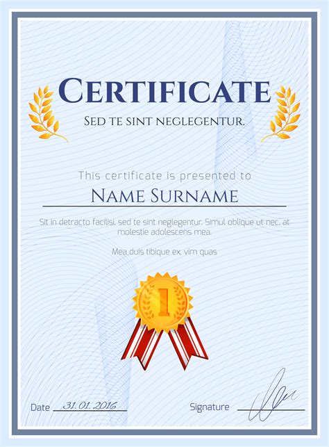 Winner Certificate Template Best Business Templates