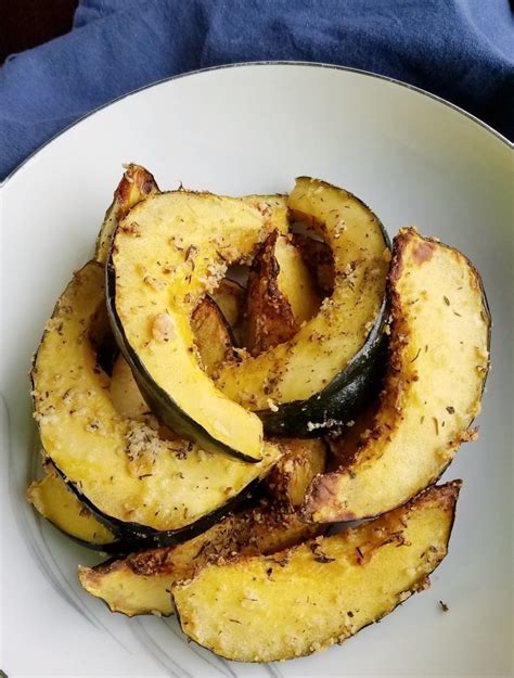 squash acorn fryer air parmesan roasted recipes easy cook cooking vegetable dish quickly recipe cookingwithcarlee roast delicata food slices carlee