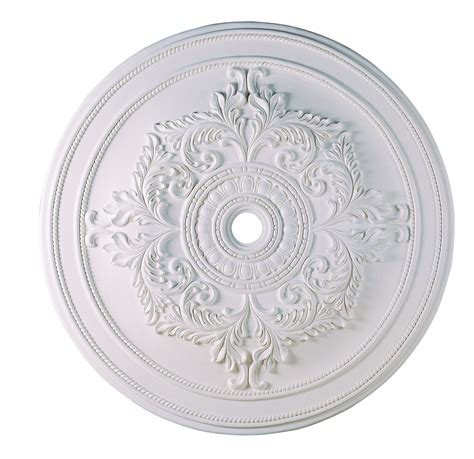 My aesthetic needs are not met when i see that fixture hang at the feet of the bed. Livex Lighting Ceiling Medallions Ceiling Medallion White ...