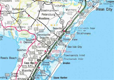 Map Of New Jersey Shore Map Holiday Travel
