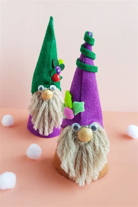 Adorable No Sew Felt Gnomes Gnomes Crafts Crafts Felt Christmas