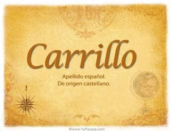 Origen Del Apellido Carrillo Significado De Apellido Carrillo