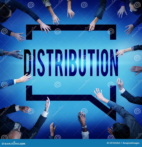 Distribution Sale Marketing Distributor Strategy Concept Stock Image