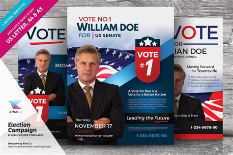 Election Campaign Flyers and Posters | Creative Photoshop Templates ...