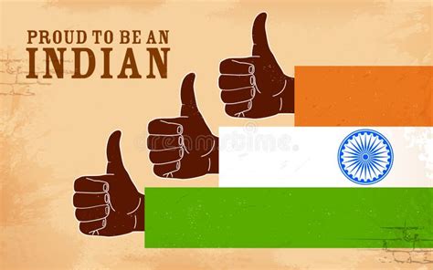 proud to be an indian stock illustration illustration of india 36582902