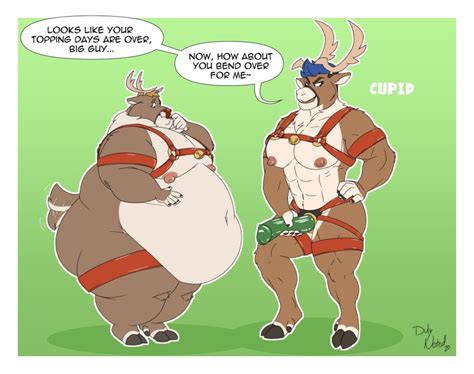 rule 34 abs anthro antlers bell belly big belly blue hair breasts capreoline cervid cupid