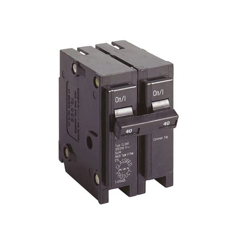 Eaton 40 Amp 1 In Double Pole Type Cl Circuit Breaker Cl240 The Home