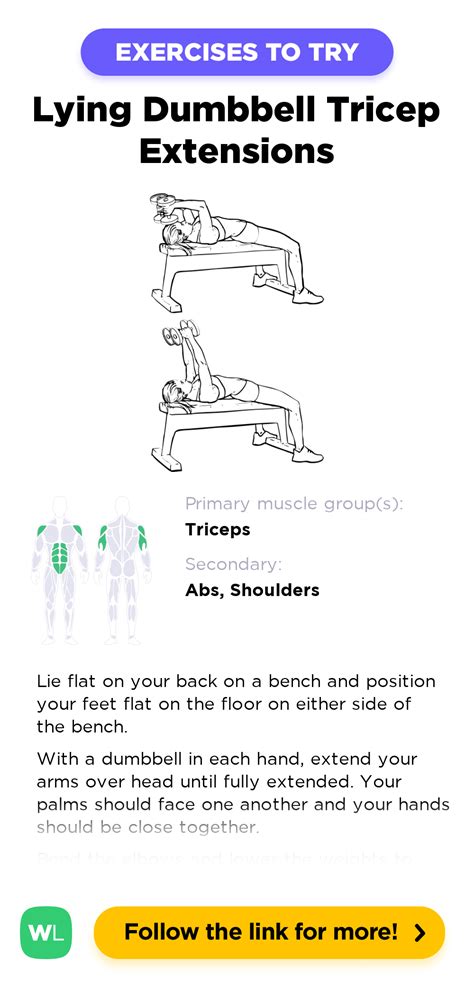Lying Dumbbell Tricep Extensions Workoutlabs Exercise Guide