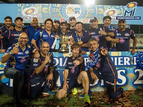 The New Ipl Champions Celebrate Mumbai Indians