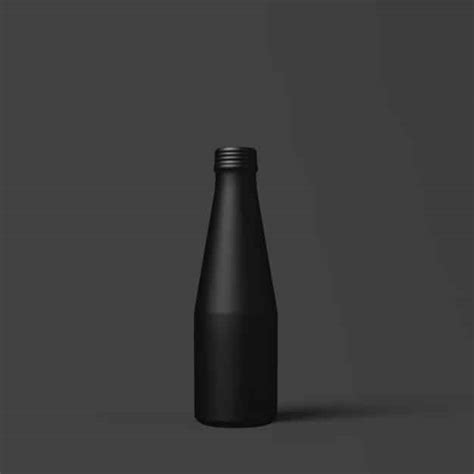elegant matte black bottle mockup  psd designhooks