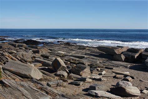 Rocky Shoreline Along Casco Bay Portland Maine 04827 Flickr