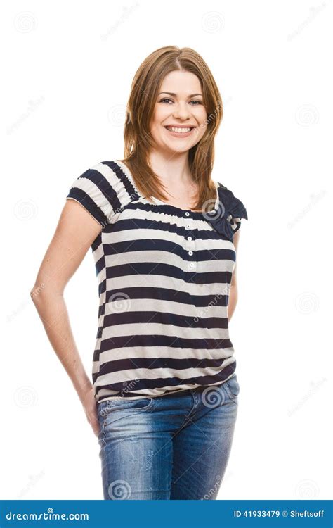 Casual Portrait Stock Image Image Of Cheerful Freckle 41933479