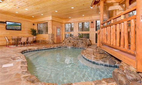 Pigeon Forge Cabin Copper River Pool 3 Tennessee Cabins Indoor
