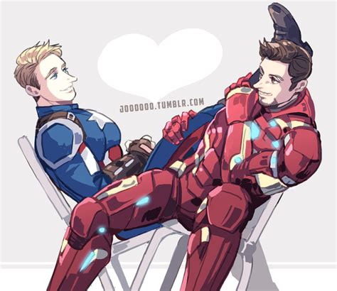 captain america iron man steve rogers and tony stark marvel and 3 more drawn by jo artist