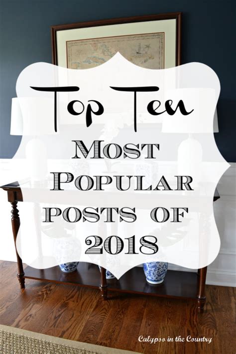10 Most Popular Posts Of 2018 Calypso In The Country