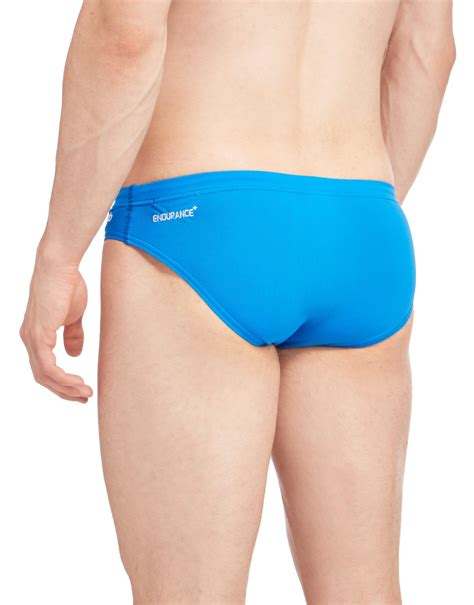 Speedo Synthetic Endurance Swimming Briefs In Blue For Men Lyst