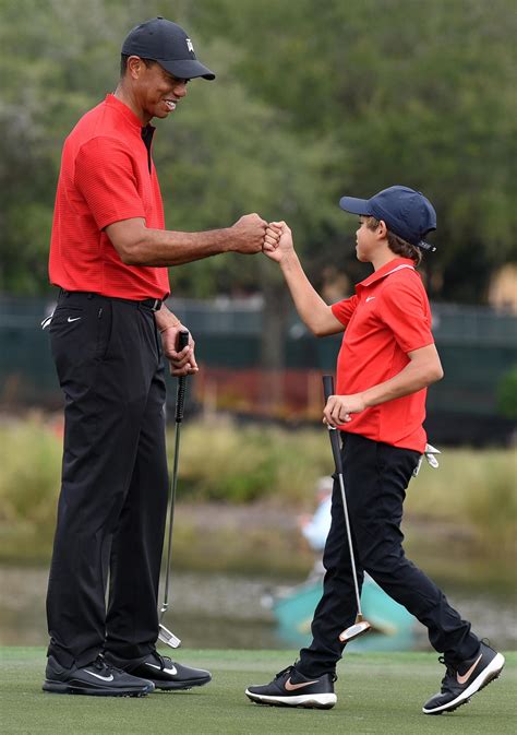 Tiger Woods Son Charlie Star At Exhibition Event In Florida Albany