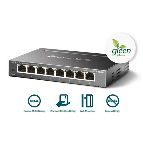 Tp Link 8 Port Gigabit Switch Easy Smart Managed Plug And Play