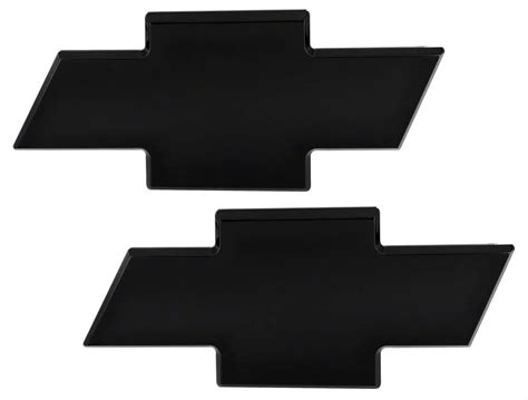 Silverado 1500 Chevy Bowtie Grille And Tailgate Emblems Black 07 13